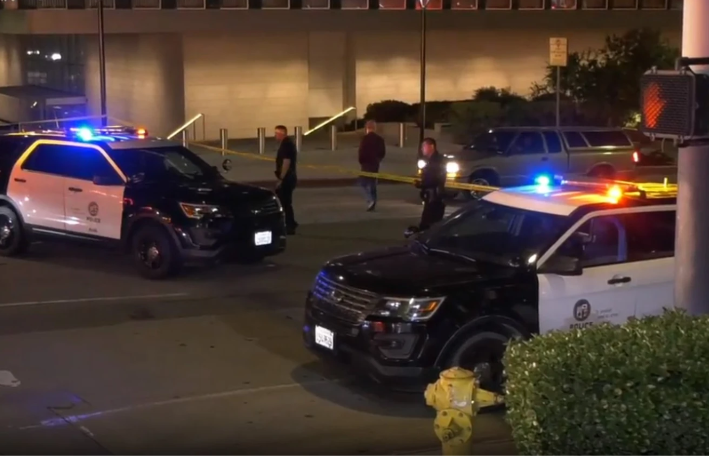 During an LAPD traffic stop, a man is killed by his own gun, according